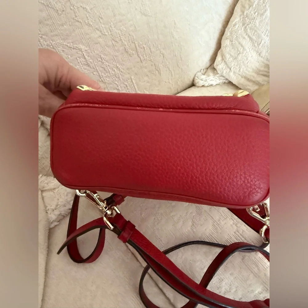 Michael Kors Abbey XS Studded Red Backpack with Gold Studs
Size 7 by 8 by 3 - Picture 14 of 16